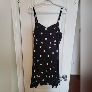 Old Navy Dress, Medium, Polka Dot, Black & White